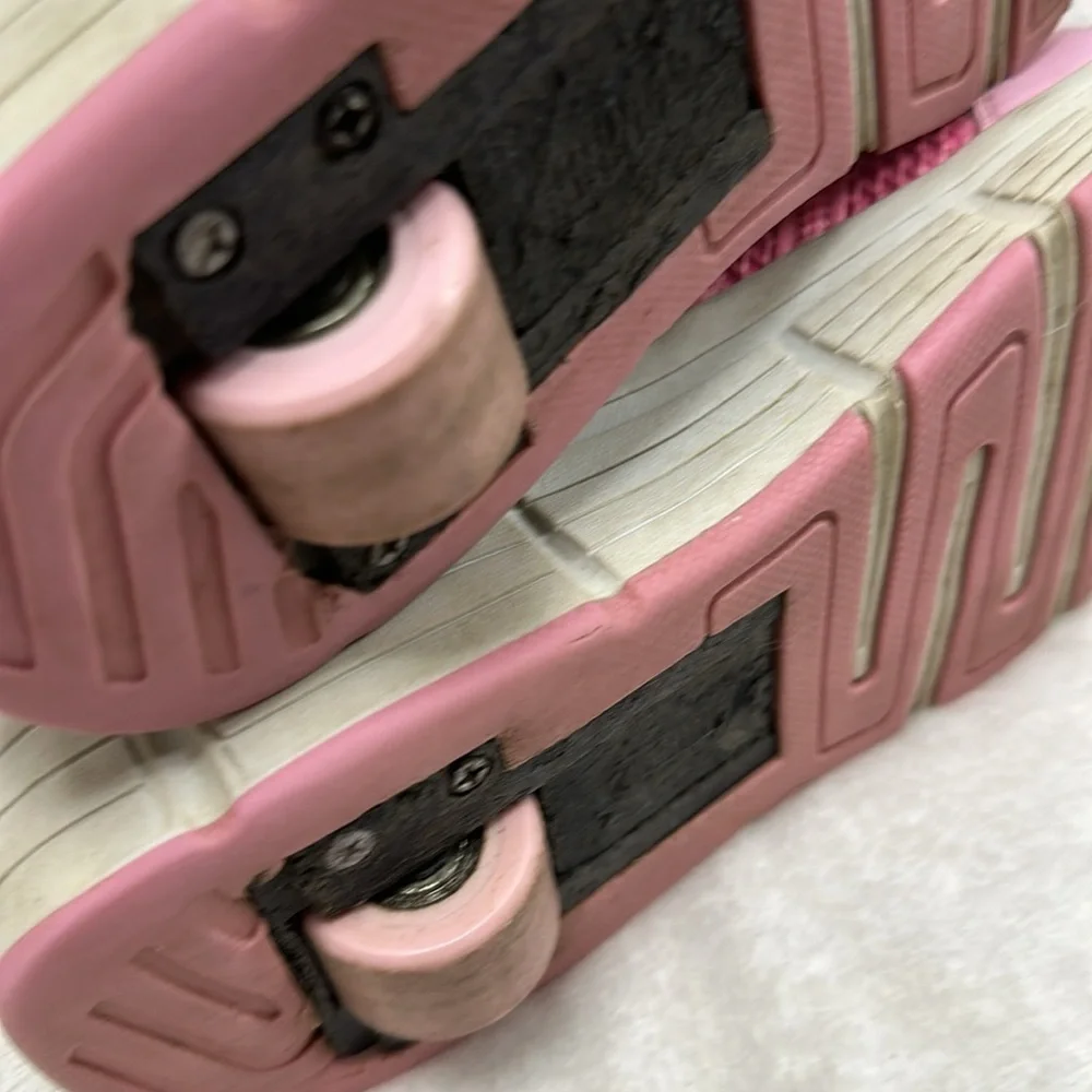 Kingka Air Force 2.0  Pink  Retractable Roller  Wheel athletic shoe, size 2